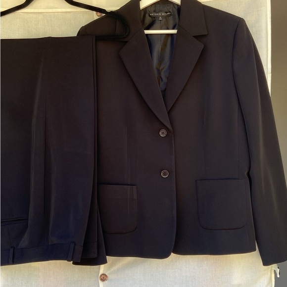 ANTONIO MELANI Black Blazer & Suit Jacket and Pants Sz 14 Women’s like new!!! - Picture 4 of 10